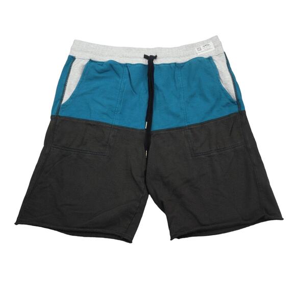 Carbon Shorts Men XL Blue Gray Casual Lightweight Preppy Lounge Elastic Waist - Picture 1 of 13